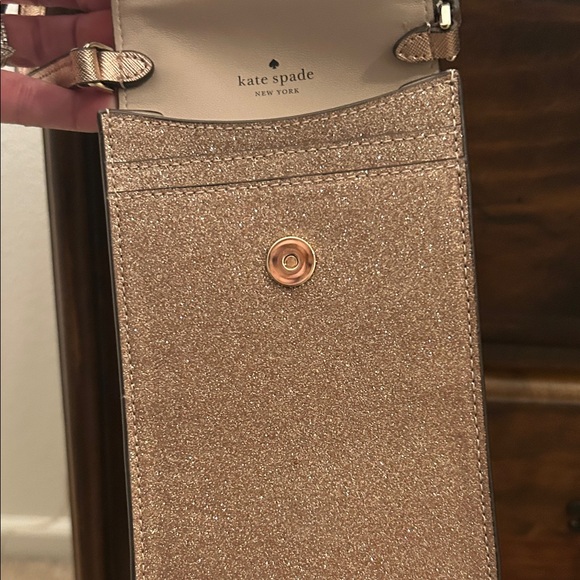 Kate Spade Sparkle Crossbody Bag - Pink & Gold. - Picture 4 of 5
